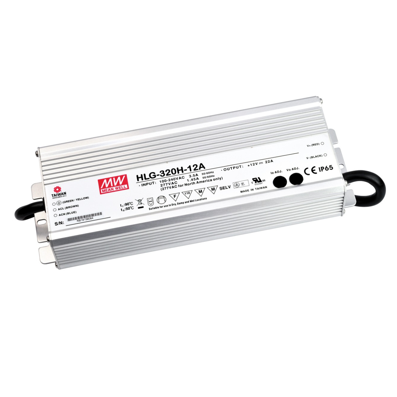 MeanWell HLG-320H-12 (264W/12V) LED-Netzteil